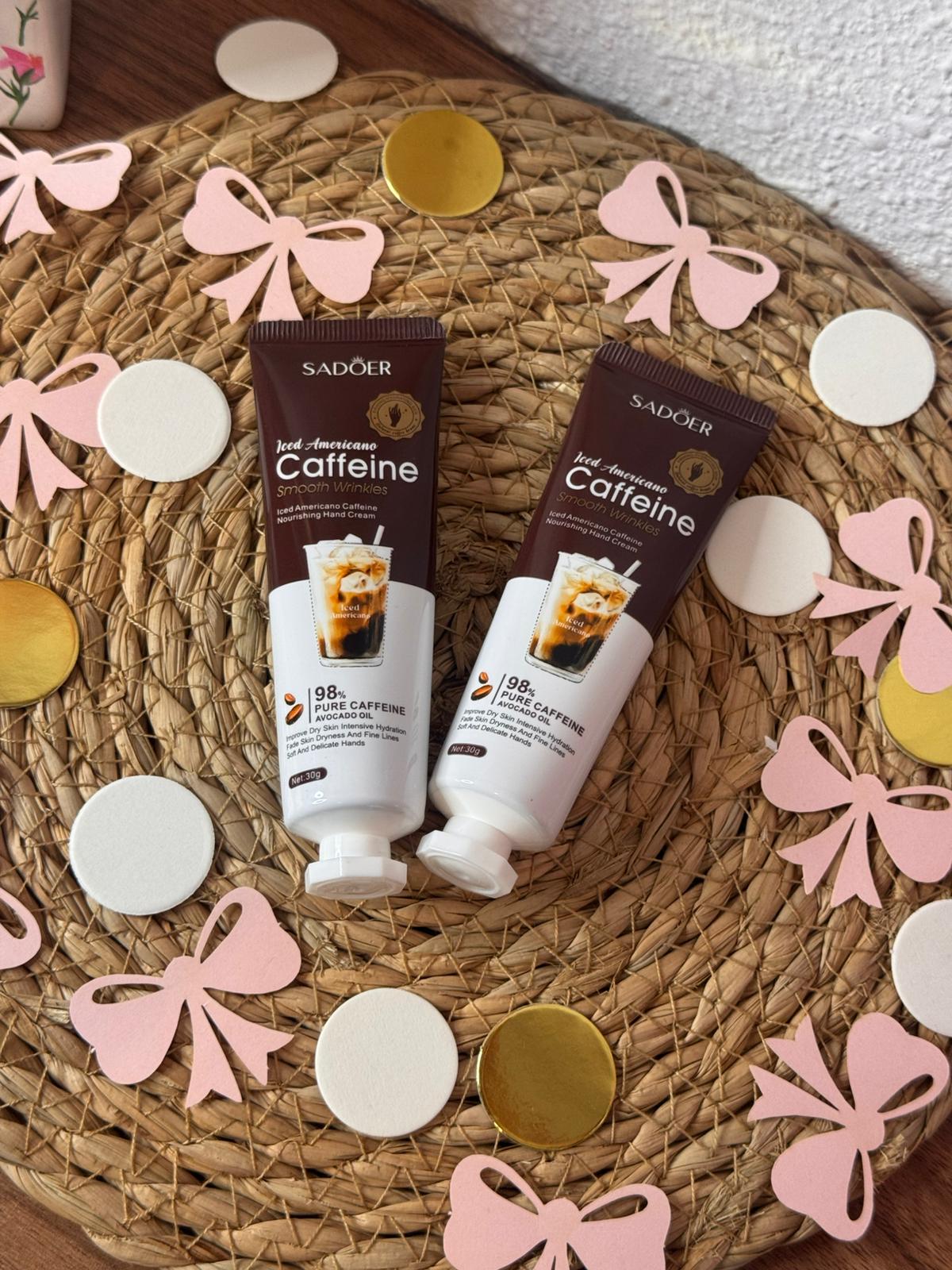 Crema manos cafeina